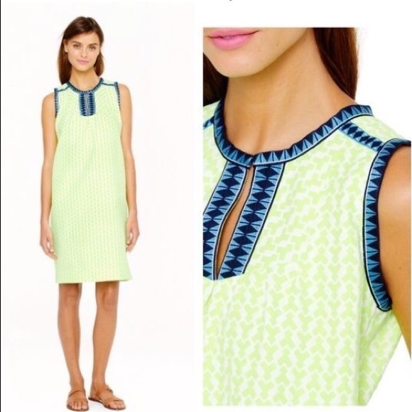 neon shift dress